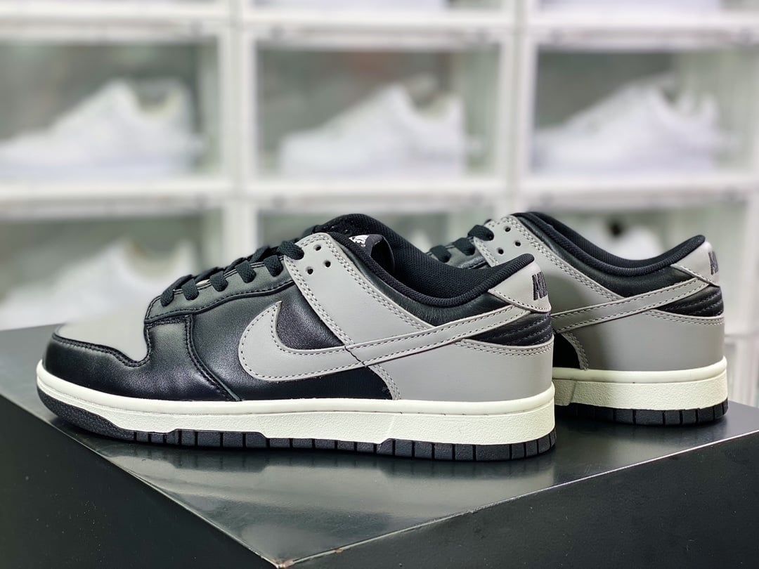 NK Dunk Low Cool Gray e Shadow Preto Cinza - Vista 2