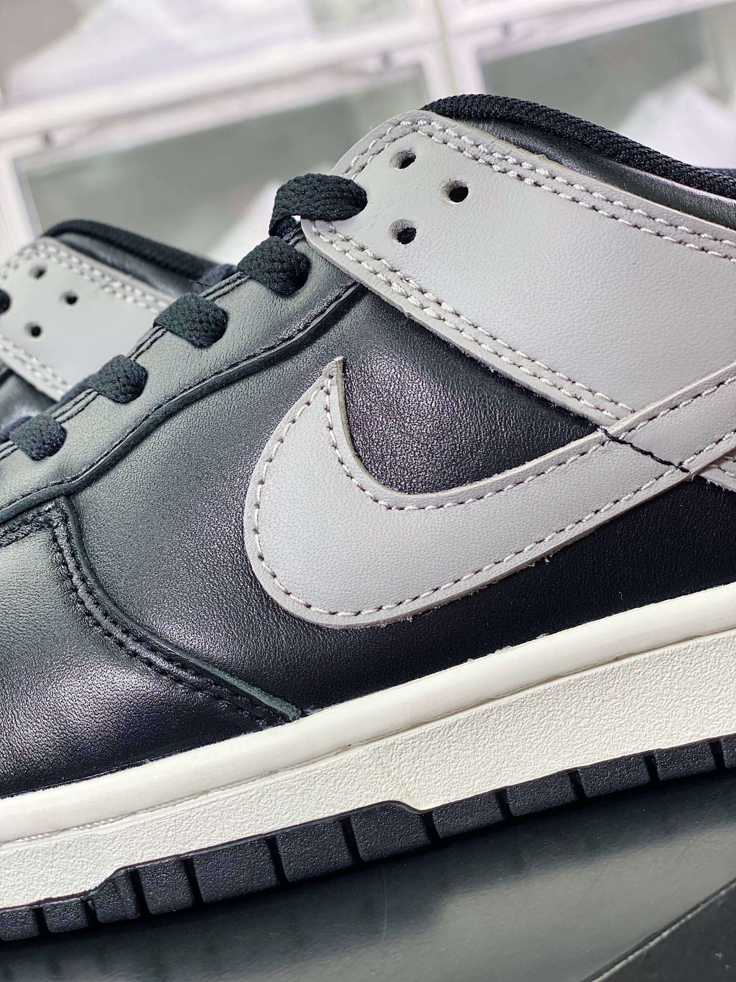 NK Dunk Low Cool Gray e Shadow Preto Cinza - Vista 7