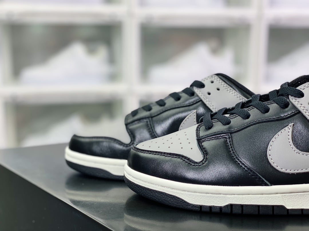 NK Dunk Low Cool Gray e Shadow Preto Cinza - Vista 8