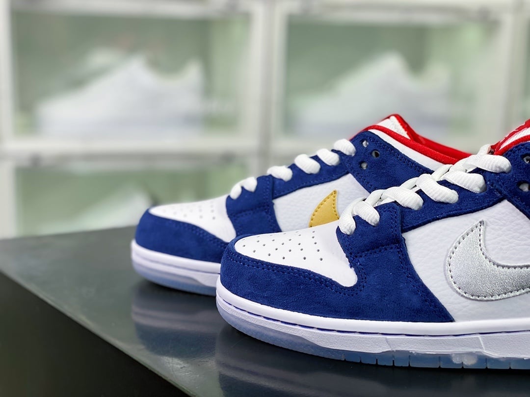 NK Dunk Low BMW 2006 Ouro e Prata - Vista 8