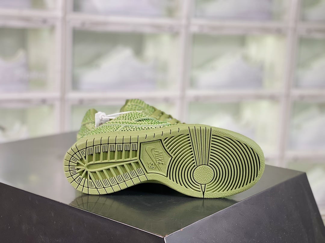NK Dunk Low Flash Diamante Verde Militar - Vista 4