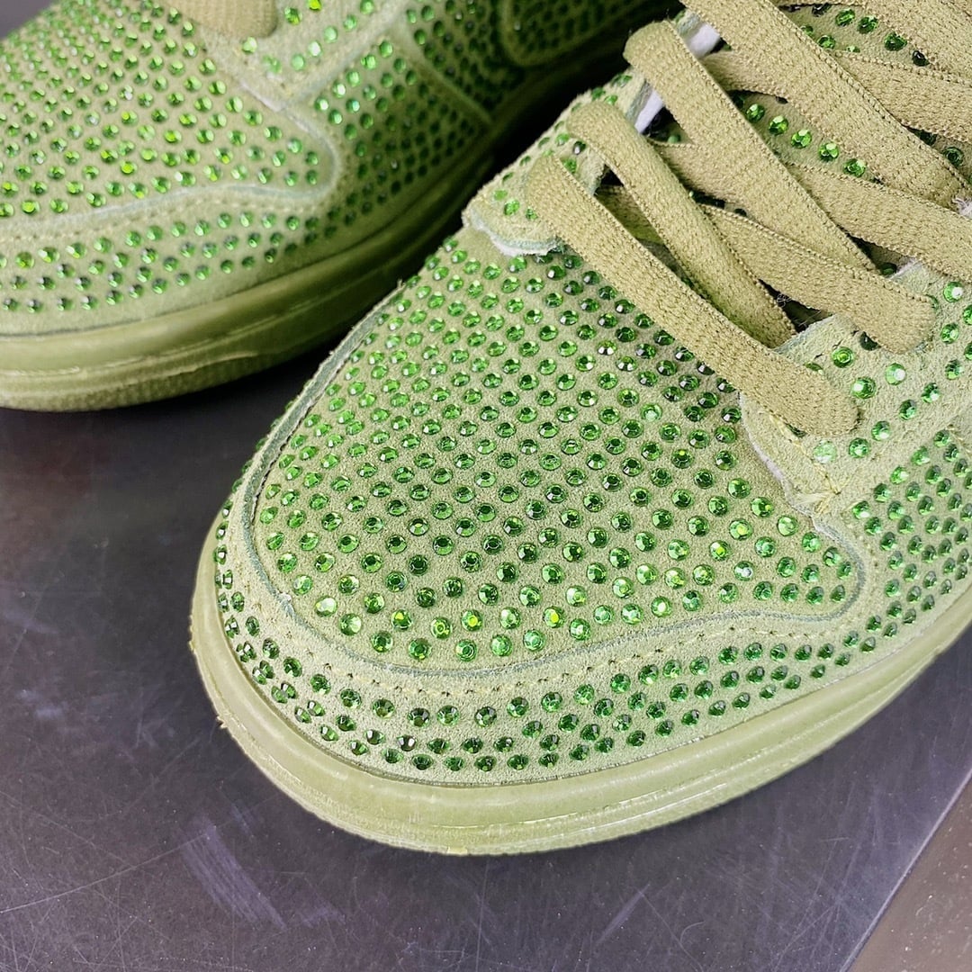 NK Dunk Low Flash Diamante Verde Militar - Vista 5