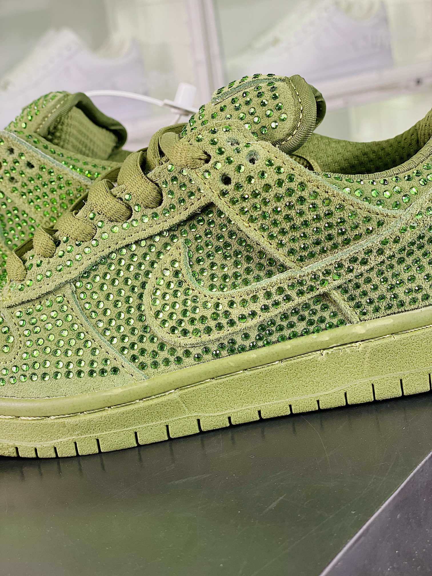NK Dunk Low Flash Diamante Verde Militar - Vista 7