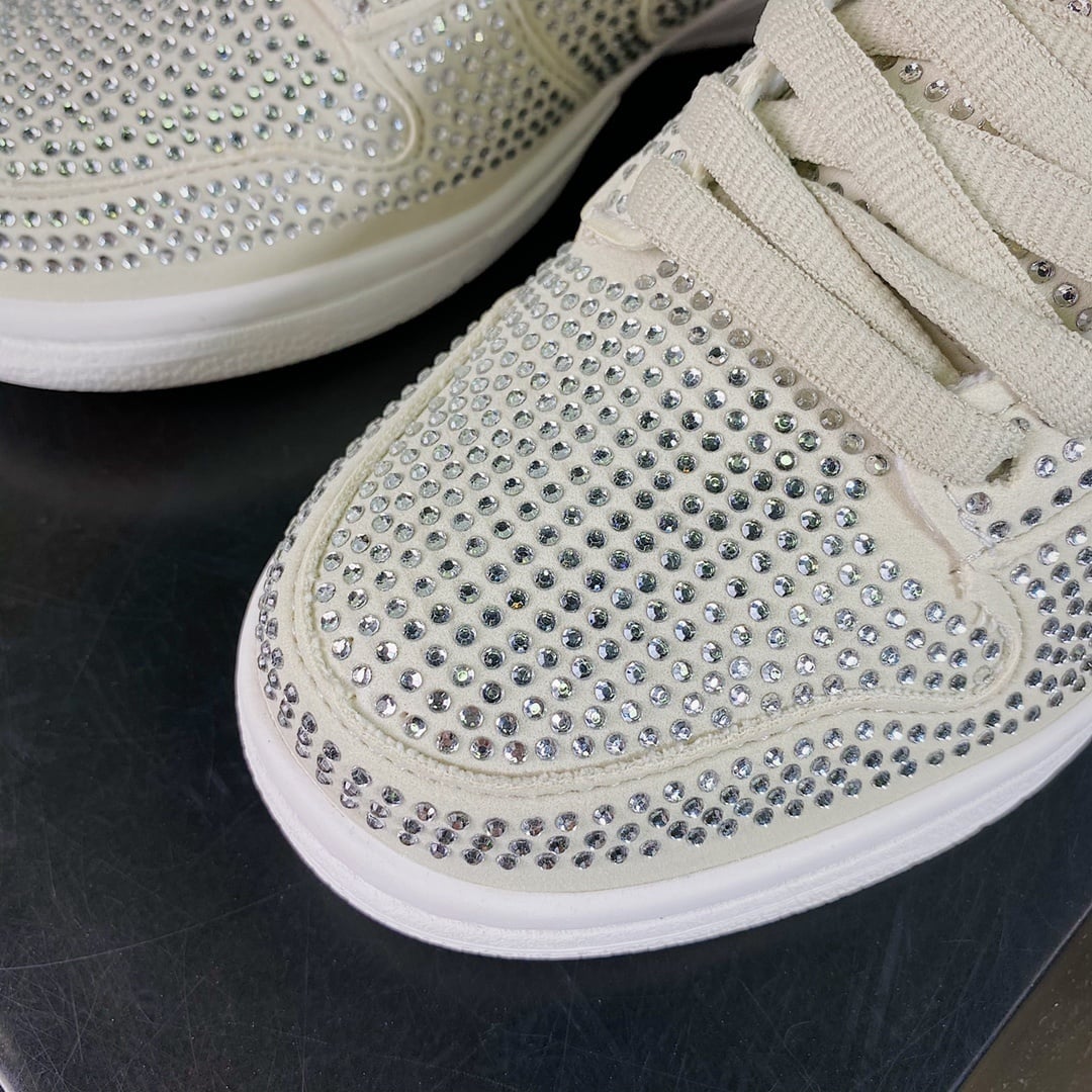 NK Dunk Low Flash Diamante Prata e Branco - Vista 5