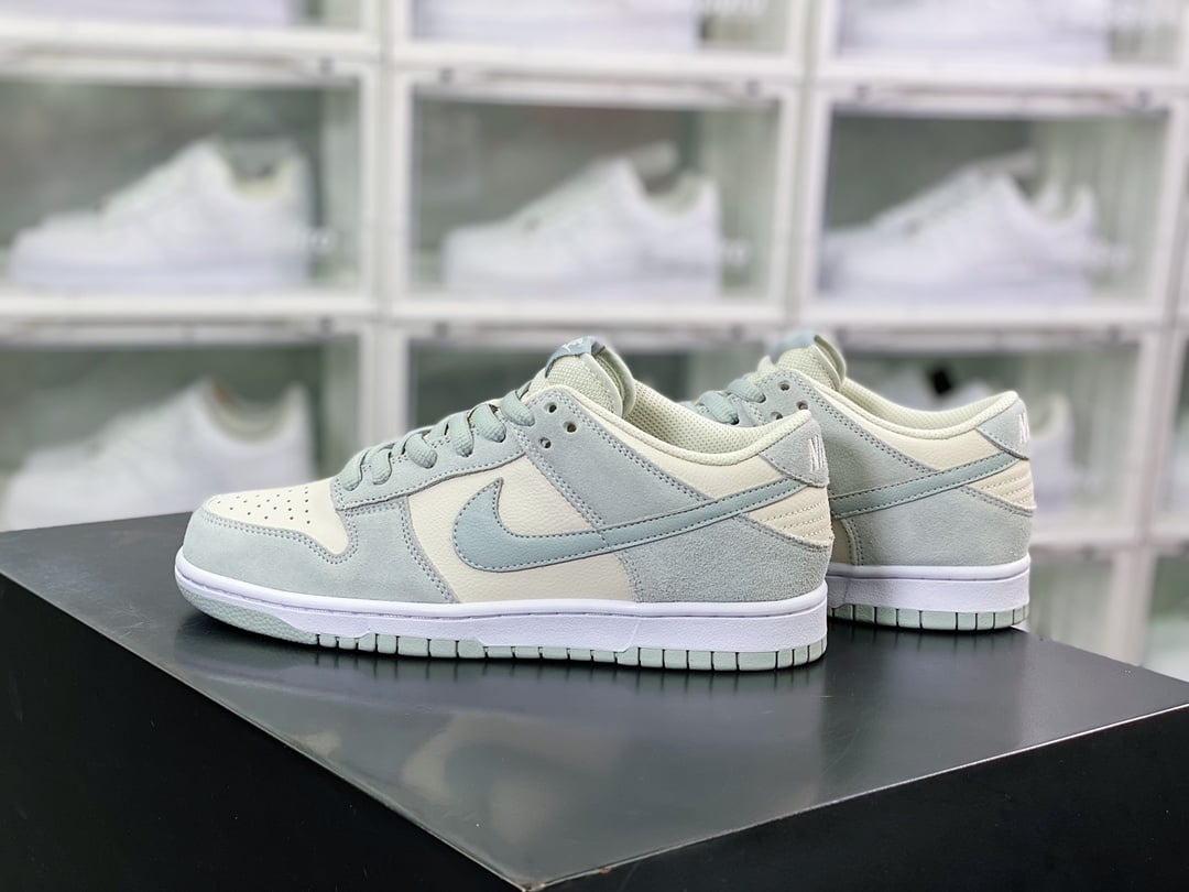 NK Dunk Low Azul-Verde e Creme - Vista 2