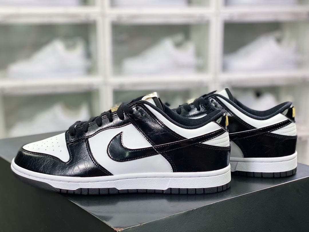NK Dunk Low Crocodilo Preto Branco Panda - Vista 3