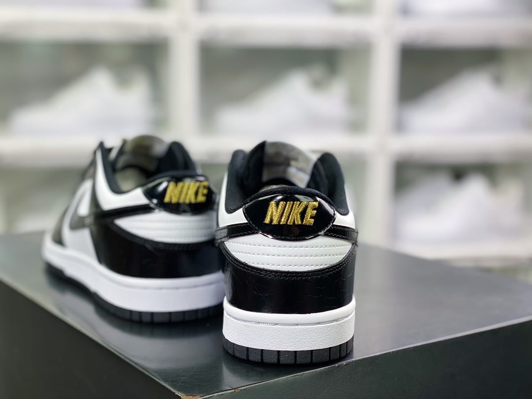 NK Dunk Low Crocodilo Preto Branco Panda - Vista 4