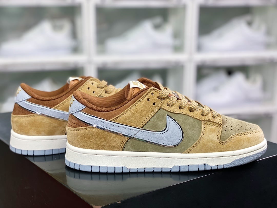 NK Dunk Low Camurça Mocha Cinza Lobo - Vista 2