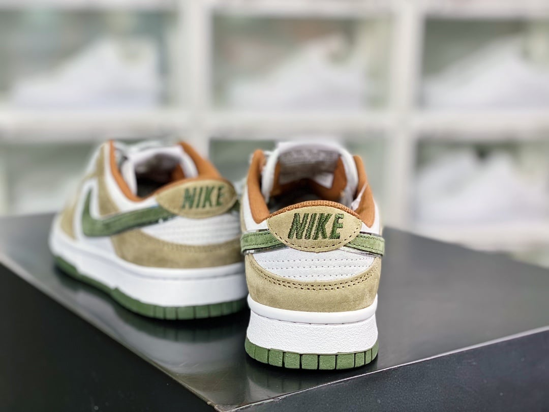 NK Dunk Low Camurça Verde Oliva Cinza - Vista 4