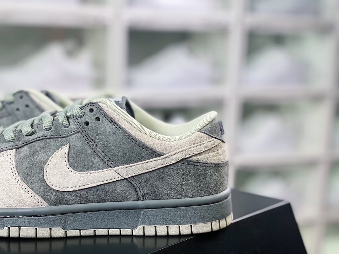 NK Dunk Low Camurça Cinza Claro Londres - Vista 9