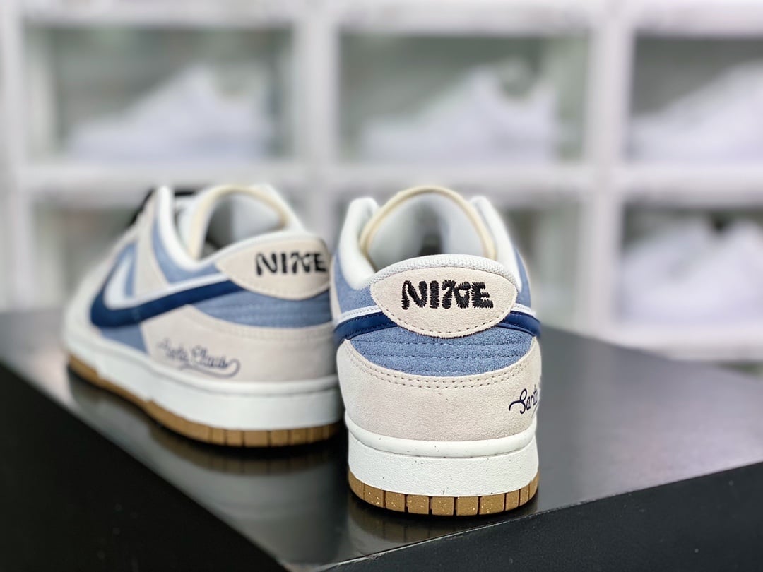 NK Dunk Low Camurça Preto Claro Duplo Gancho - Vista 4