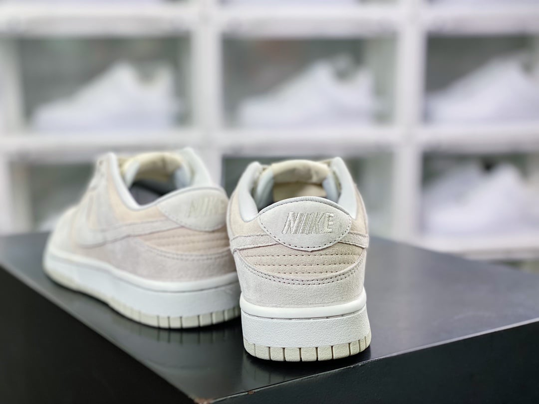NK Dunk Low Camurça Cinzento Claro Mocha - Vista 4