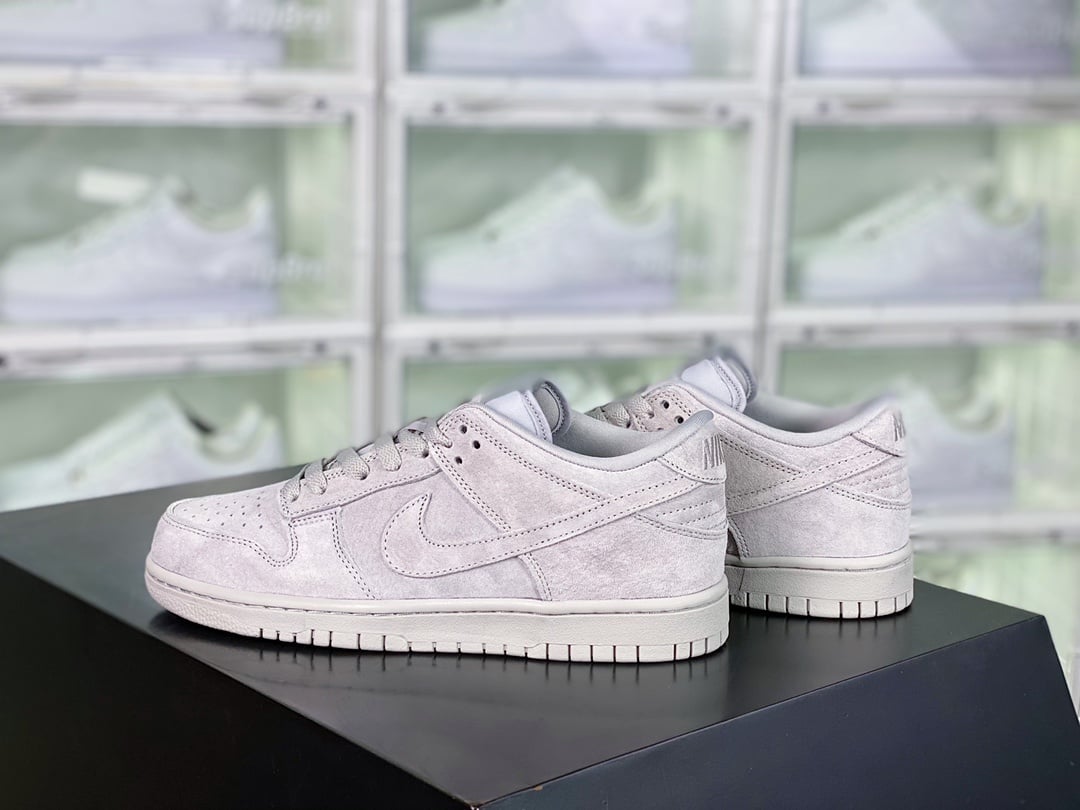 NK Dunk Low Camurça Cinza Partículas - Vista 2