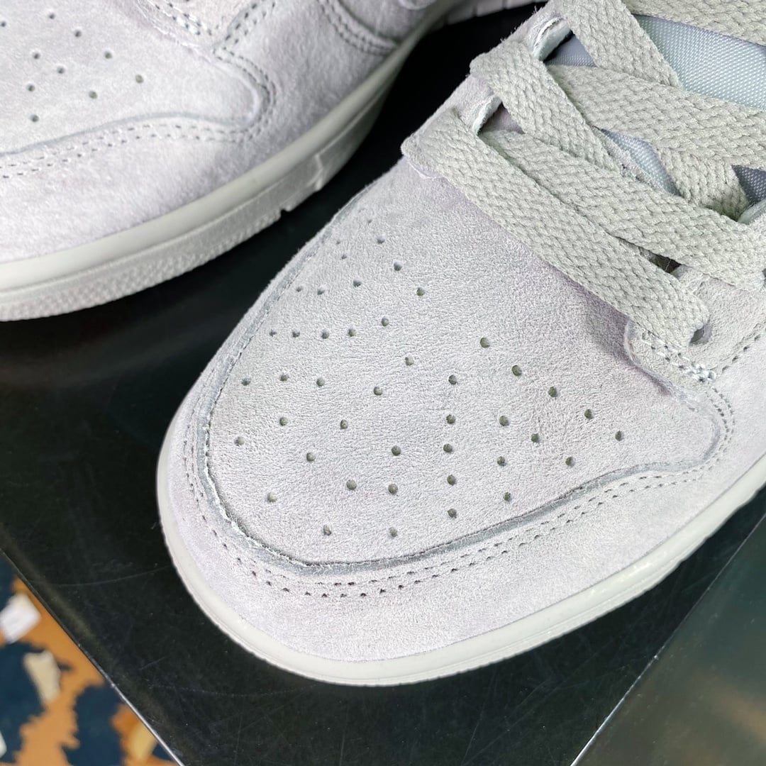 NK Dunk Low Camurça Cinza Partículas - Vista 5
