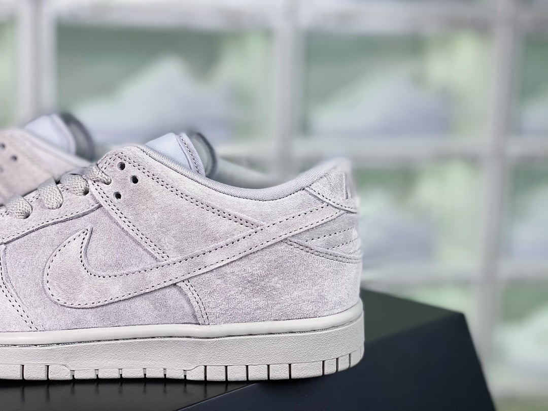 NK Dunk Low Camurça Cinza Partículas - Vista 9