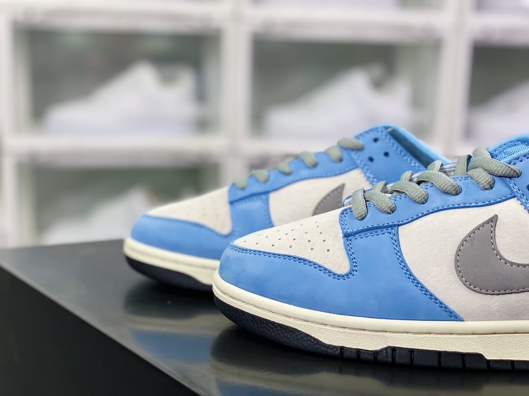 NK Dunk Low Camurça Preto, Rosa e Verde - Vista 8