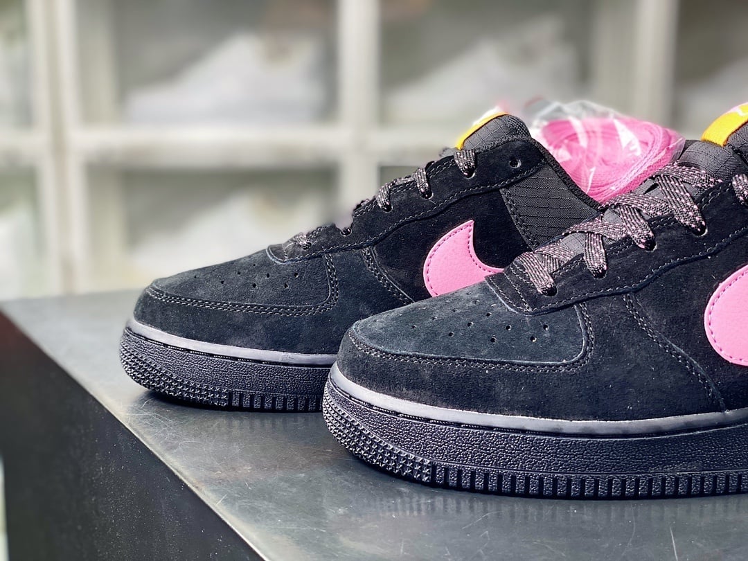 Nike Suede Preto, Rosa e Roxo - Vista 8