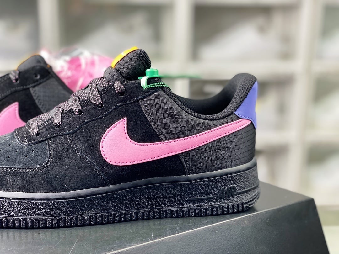 Nike Suede Preto, Rosa e Roxo - Vista 9
