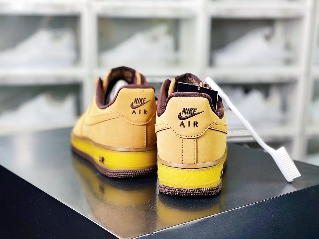 Nike Meia-Amarelo e Moca Semi-Transparente - Vista 4