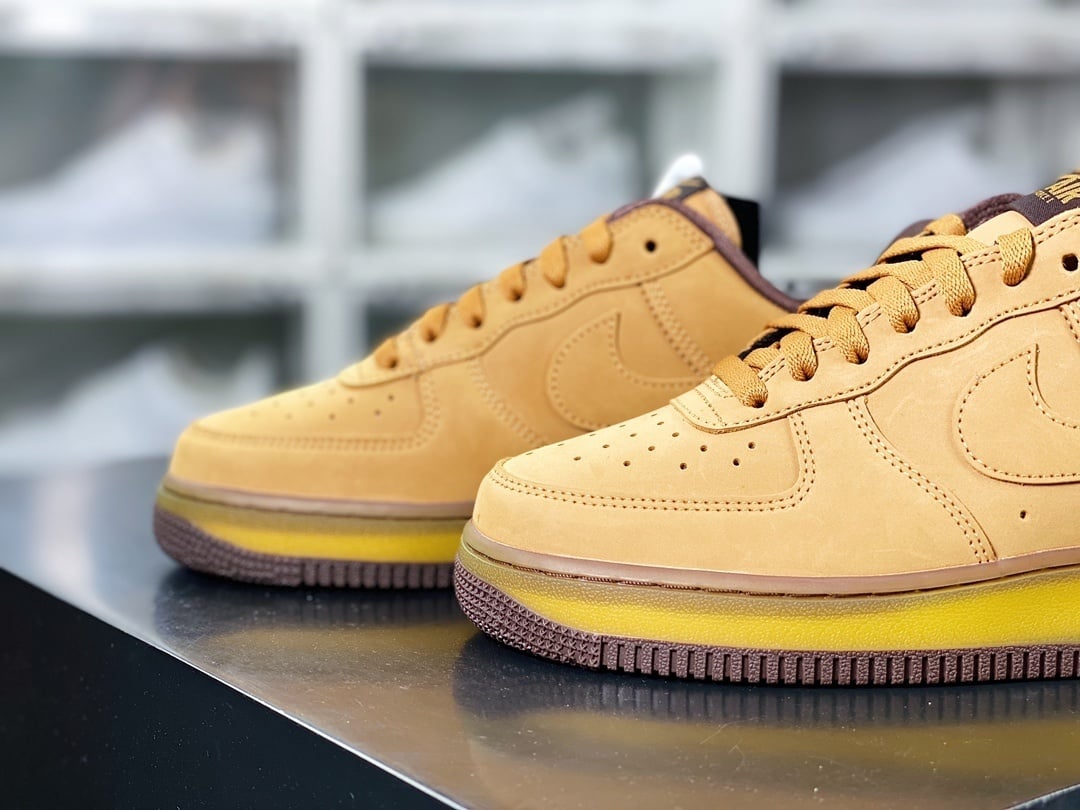Nike Meia-Amarelo e Moca Semi-Transparente - Vista 8