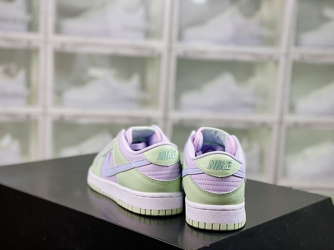 NK Dunk Low Amarelo, Rosa, Verde e Ice Lemon - Vista 3