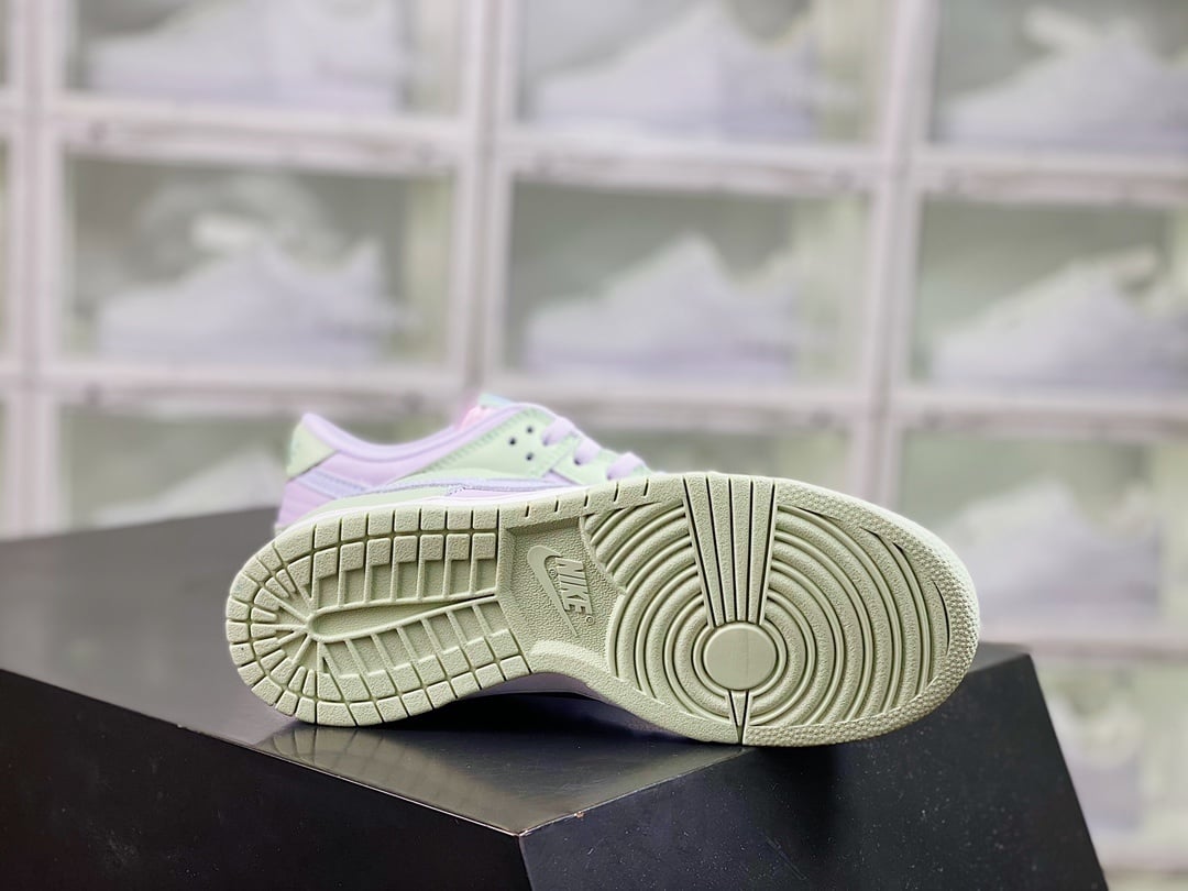 NK Dunk Low Amarelo, Rosa, Verde e Ice Lemon - Vista 4