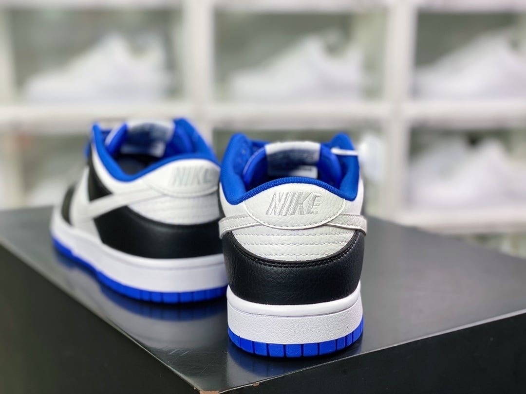 NK Dunk Low Preto Azul Relâmpago - Vista 4