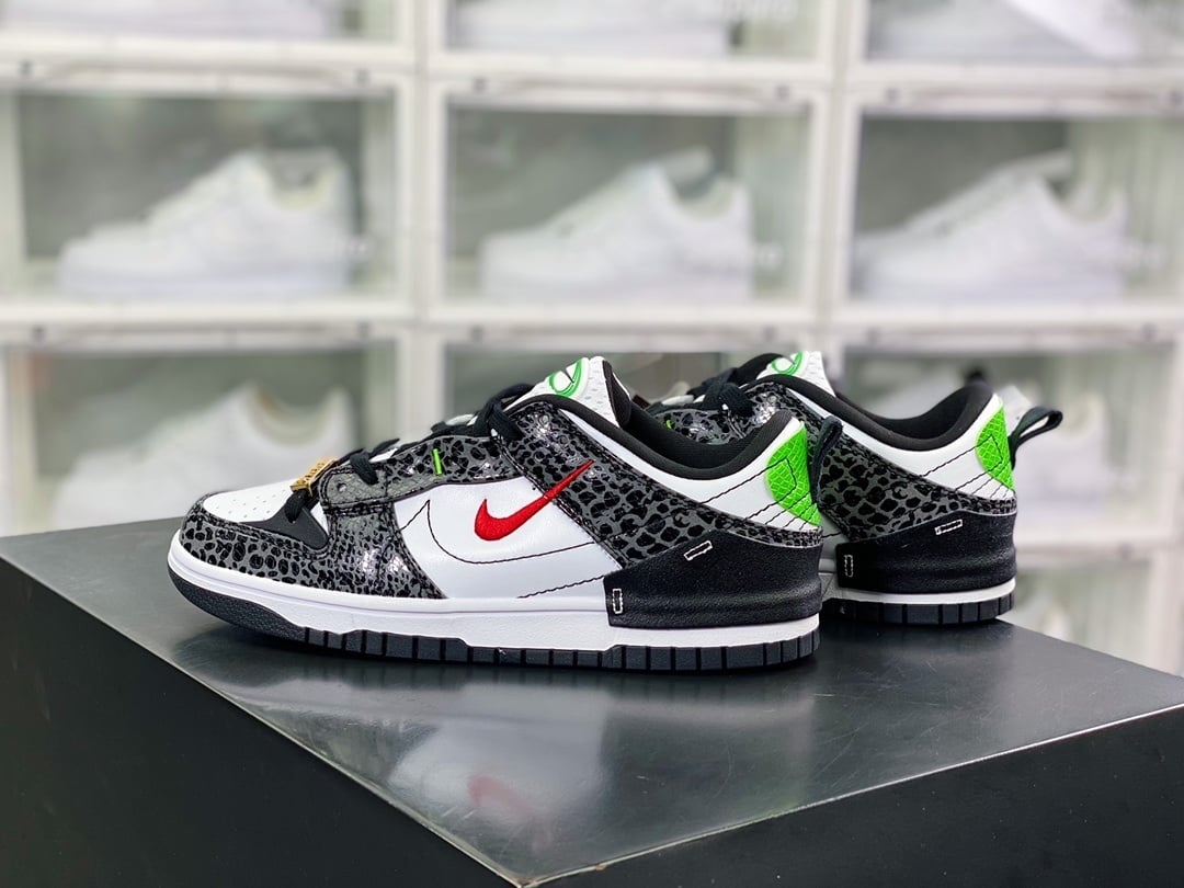 NK Dunk Low Preto e Branco Dust Do It - Vista 2