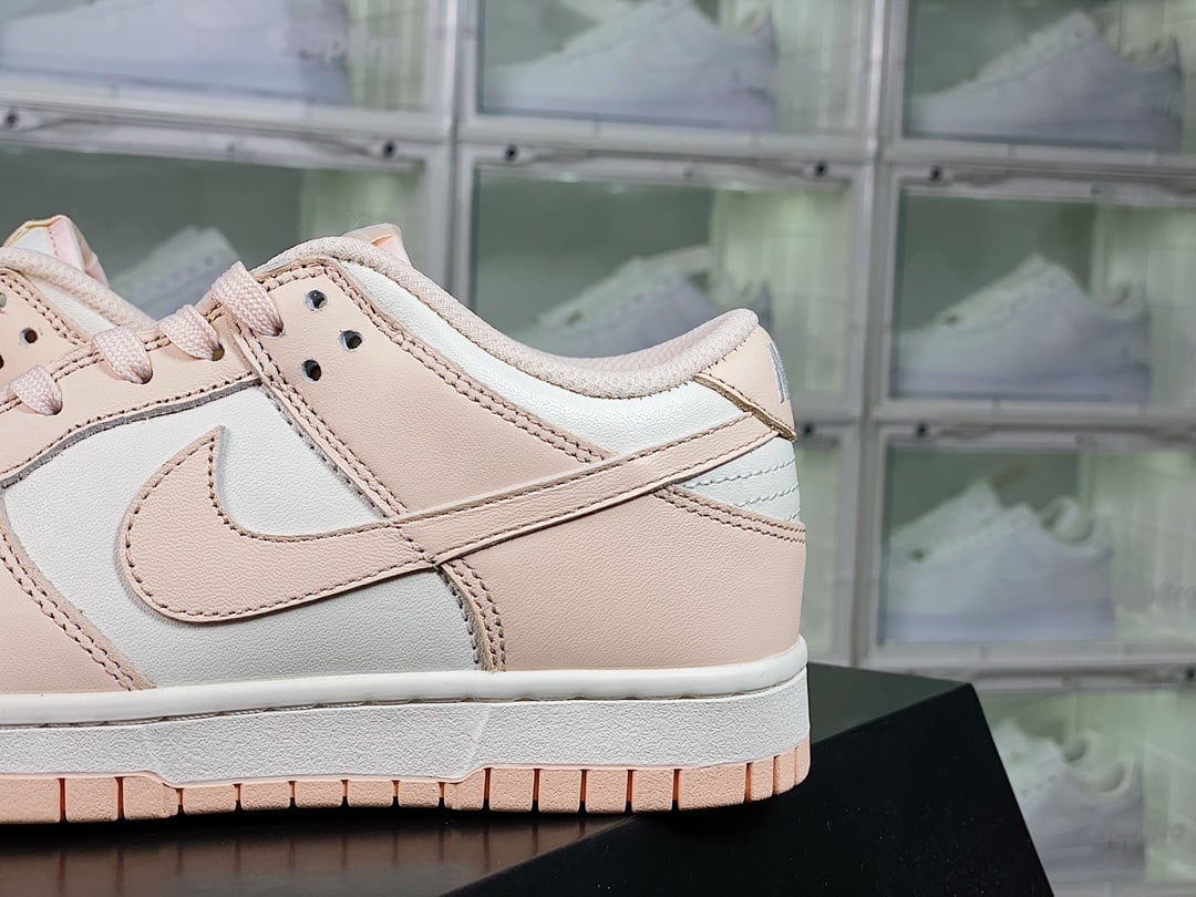 NK Dunk Low Cherry Blossom Branco, Rosa e Pérola - Vista 9