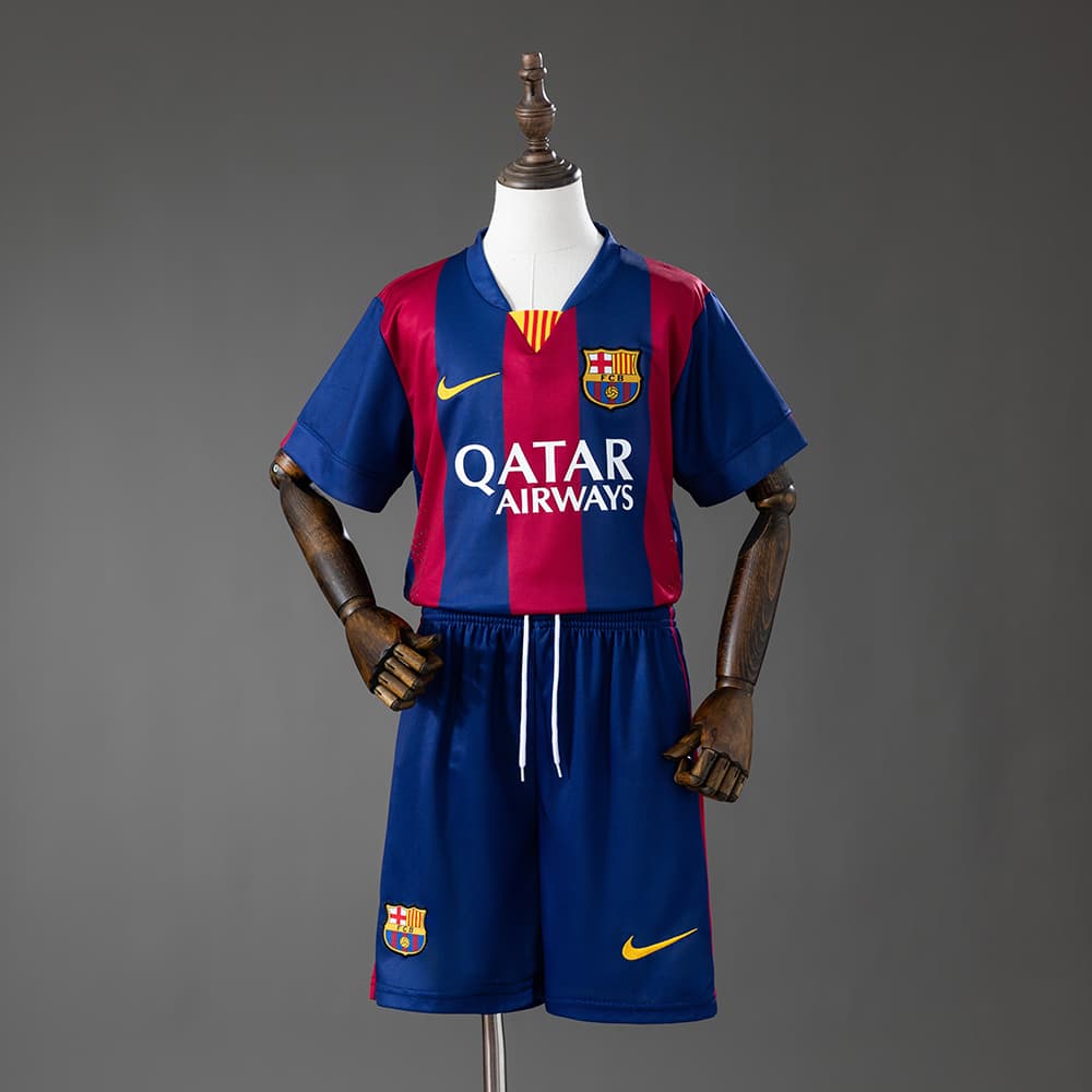 Kit Crianca FC Barcelona Principal 2014/2015