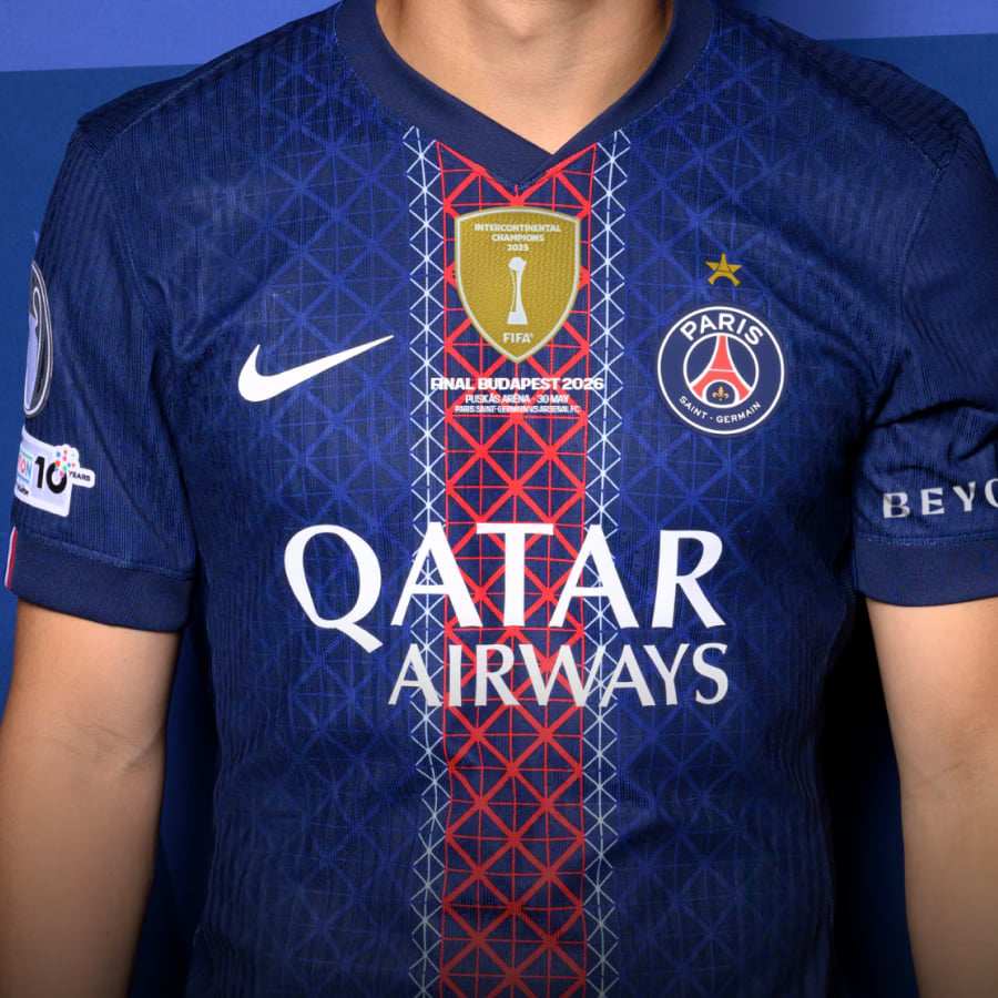 Camisola PSG UCL Finalista Budapest 2026 (com patchs) - Vista 1