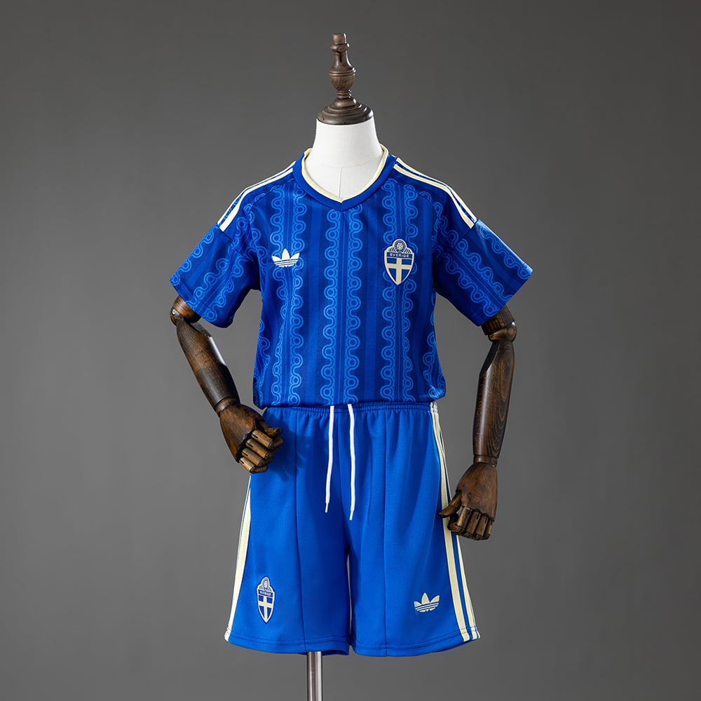 Camisola Fora Suécia 2026 Criança - Vista 1