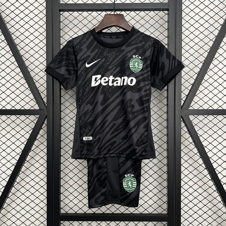 Kit Criança Guarda-Redes Sporting CP 2025/26 - Preto - Vista 7