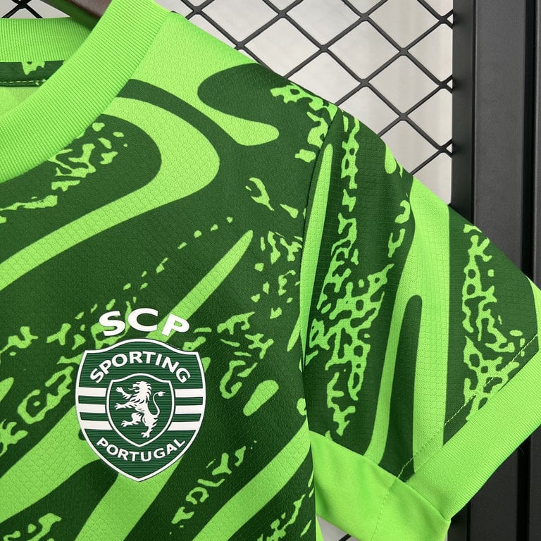 Kit Criança Guarda-Redes Sporting CP 2025/26 - Verde - Vista 8