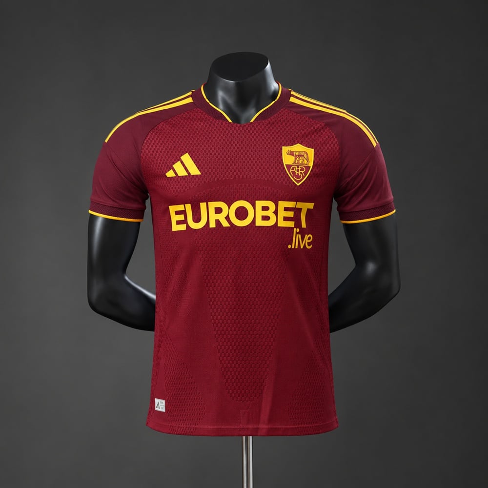 Camisola AS Roma 2026/2027 Principal Versão Jogador - Vista 1