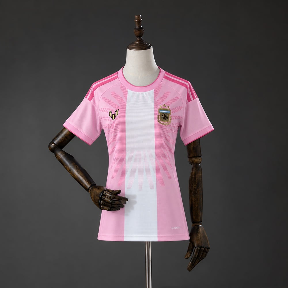 Camisola Argentina 2026 Comemorativa Feminina Rosa - Vista 1
