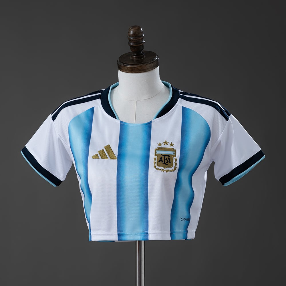 Camisola Principal Argentina Crop Top Feminina 2026 - Vista 1
