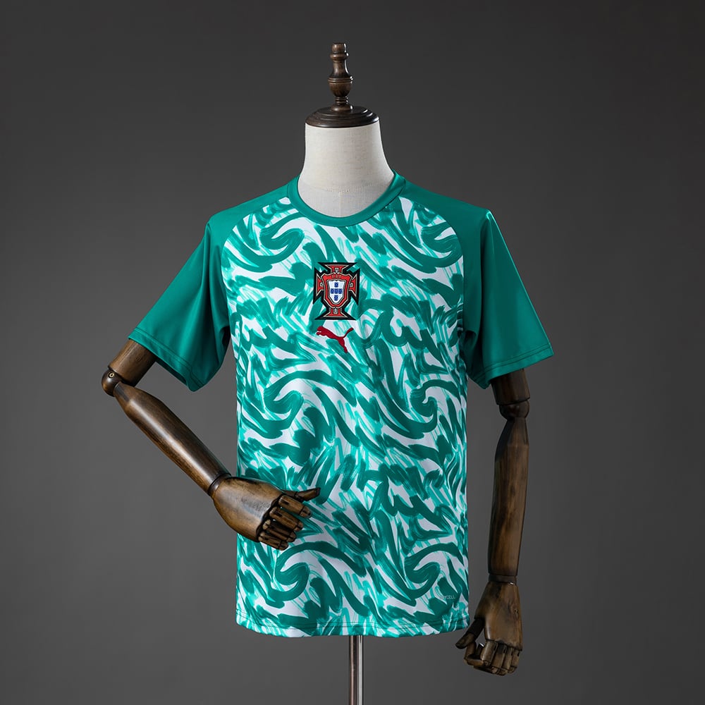 Camisola Warmup Portugal Verde 2026 - Vista 1