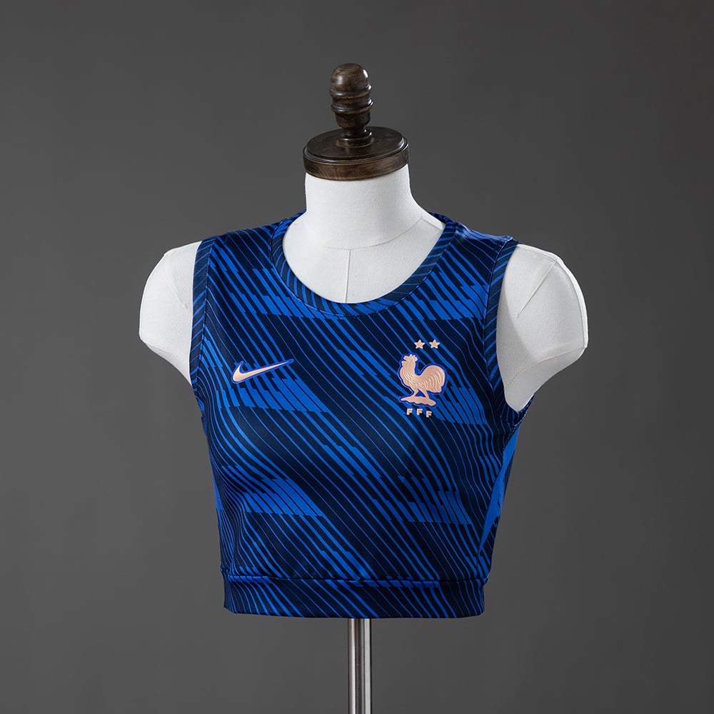 Camisola Principal França Crop Top Vest Feminina 2026 - Vista 1