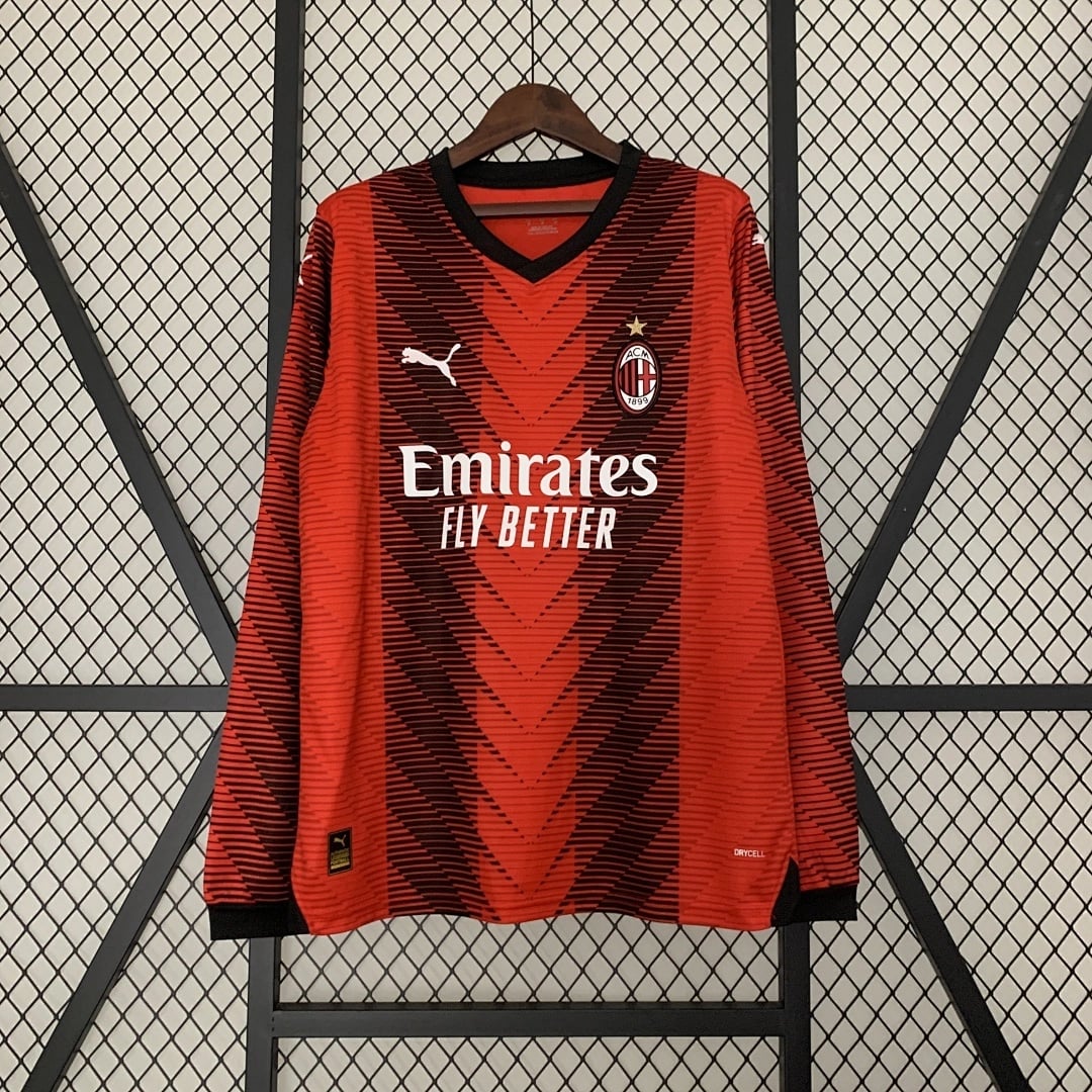 Camisola Principal do AC Milan 2023/2024 (Manga Longa) - Vista 1