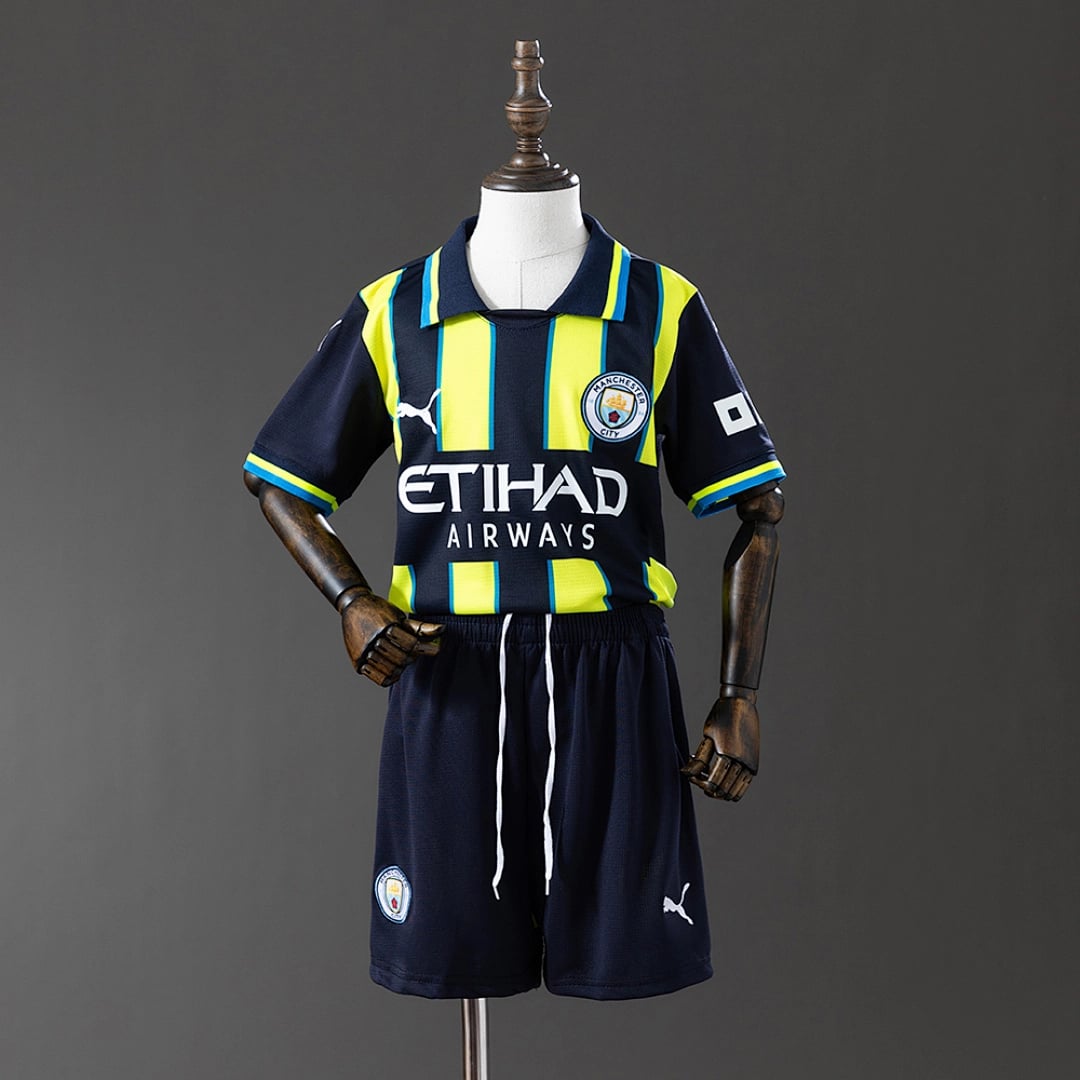 Kit Crianca Manchester City Alternativa 2024/2025 - Vista 1
