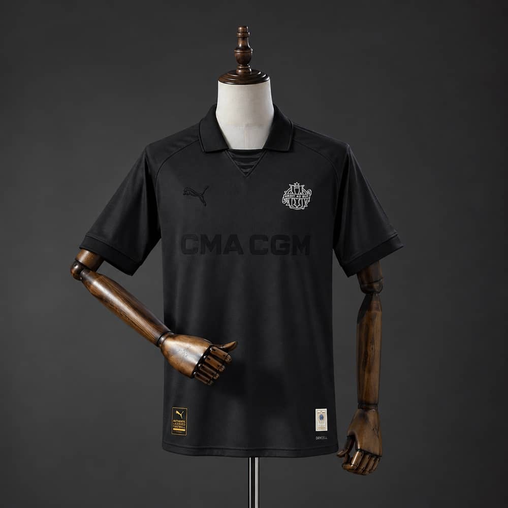 Camisola Olympique de Marseille 125.º Aniversário Preta