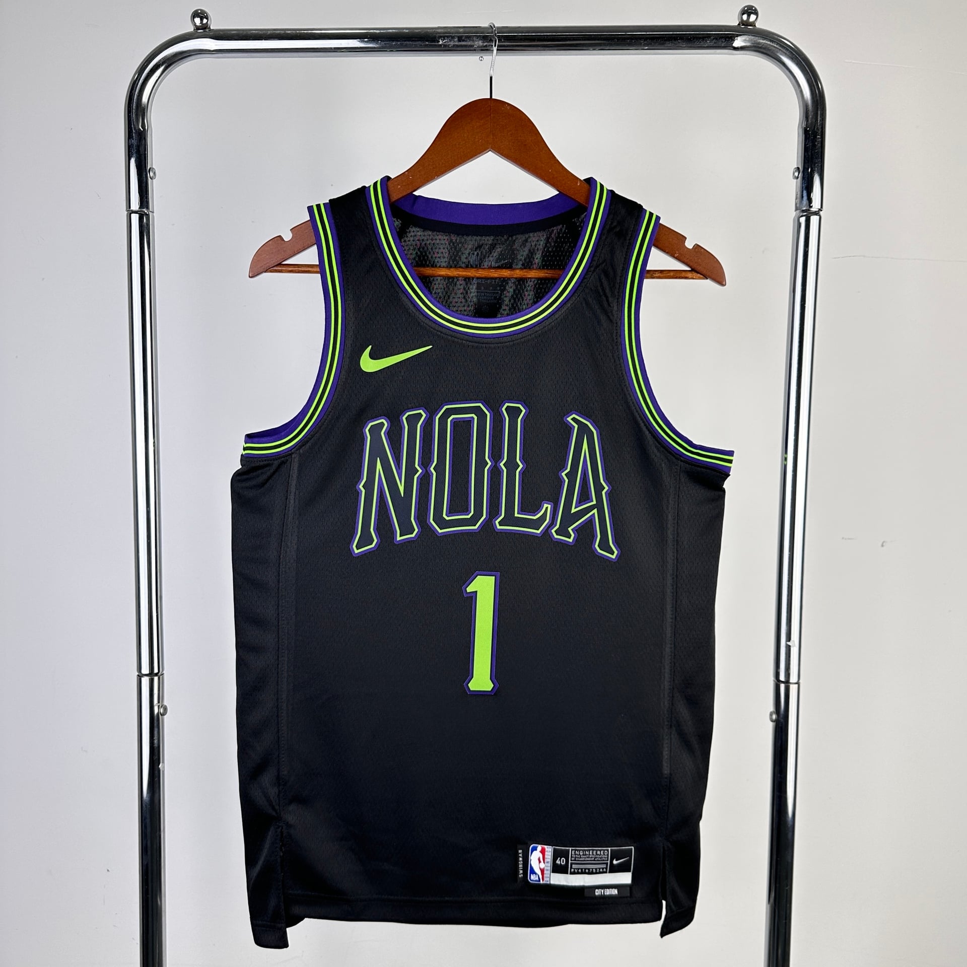 Camisola NBA New Orleans Pelicans City Edition 2025/26 - Zion Williamson #1 - Vista 2