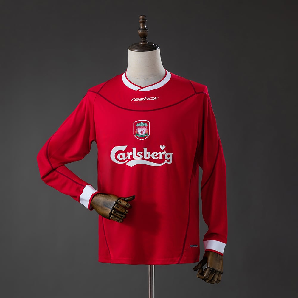 Camisola Liverpool 2002/2004 Principal Retro Manga Comprida - Vista 1