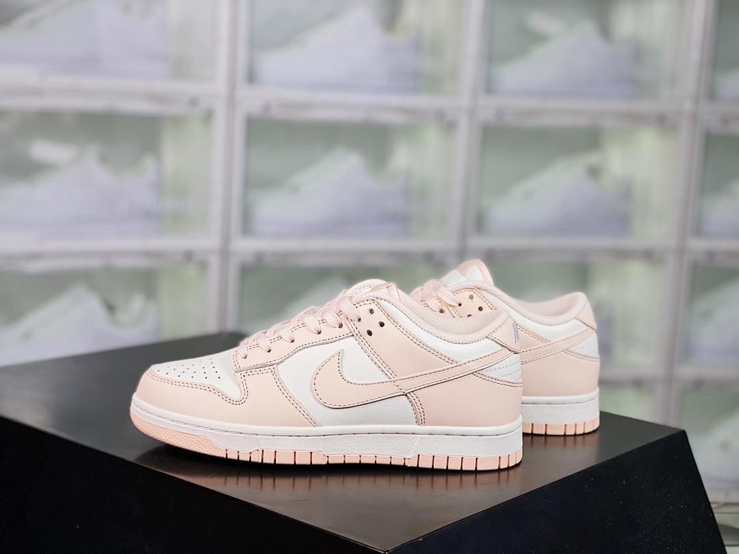 NK Dunk Low Cherry Blossom Branco, Rosa e Pérola - Vista 2