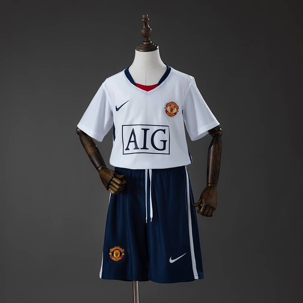 Camisola Fora Retro Manchester United League Edition 2008/2009 Criança