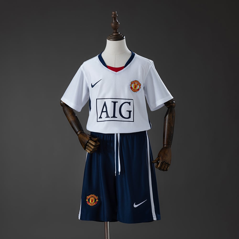 Camisola Fora Retro Manchester United League Edition 2008/2009 Criança - Vista 1