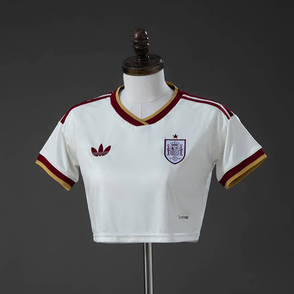 Camisola fora Espanha Crop Top Feminina 2026