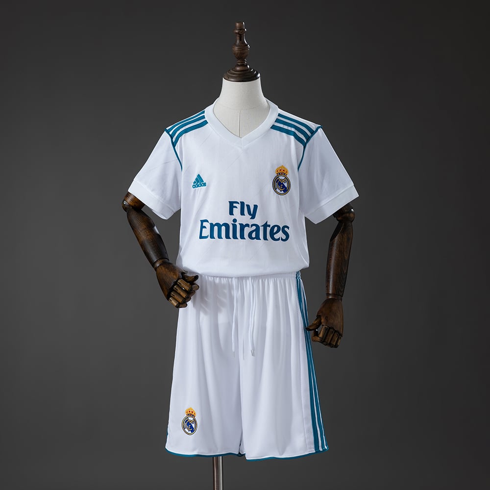 Camisola Principal Retro Real Madrid 2017/2018 Criança - Vista 1