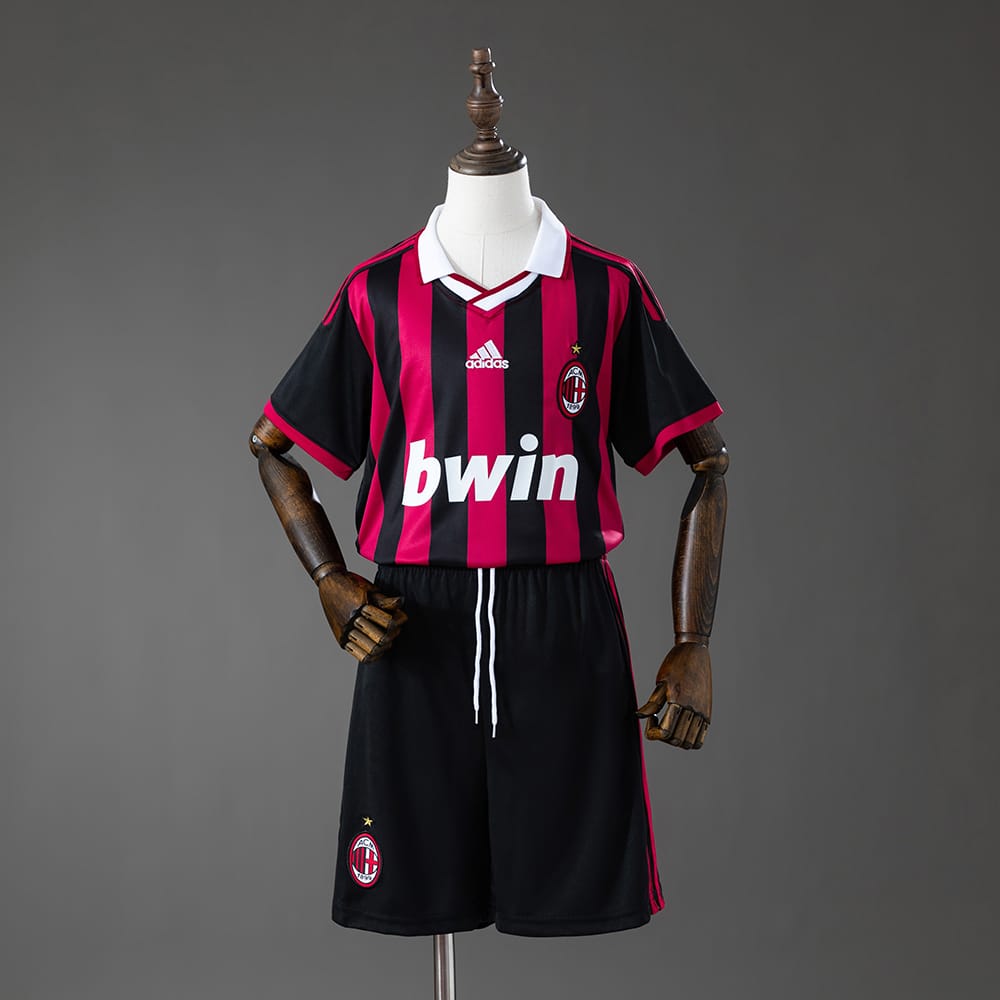 Camisola Principal Retro AC Milan 2009/2010 Criança - Vista 1